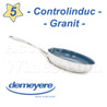 Po&ecirc;le � frire CONTROLINDUC GRANITE professionnelle 20cm acier Inox avec rev�tement THERMLON GRANITE - tous feux dont INDUCTION - marque Demeyere 