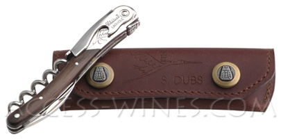 Les meilleurs sommeliers du monde, Ch&acirc;teau Laguiole Grand Cru, Sommelier de l&rsquo;Auberge de l&rsquo;Ill, Serge Dubs (Meilleur Sommelier du Monde 1989) a choisi un manche en palissandre et une cigogne grav�e sur la mitre pour rappeler la l'Alsace.