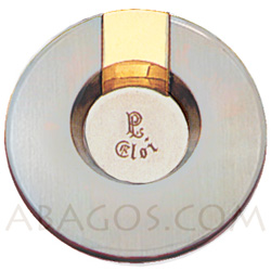 coupe cigare ELOI, poussoir plaqu� or