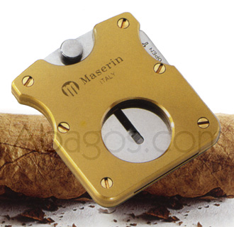 Coupe-cigares &agrave; guillotine, coupe-cigare Maserin, les coupe-cigares MASSERIN sont fournis avec un �crin cuir