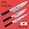 Couteaux japonais KAI s�rie SHUN - couteaux des chefs - lame acier Damas