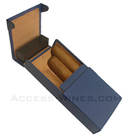 �tuis de poche CREDO en cuir pour 3 cigares robusto