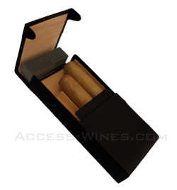�tuis de poche CREDO en cuir pour 3 cigares robusto