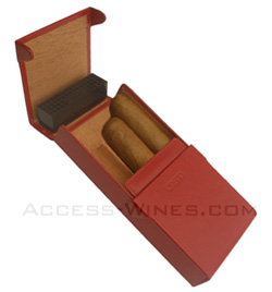�tuis de poche CREDO en cuir pour 3 cigares robusto