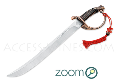 Sabre � champagne BRIQUET du Sommelier - Manche Bronze - coutellerie Fox