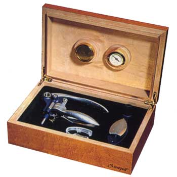 coffr cadeau, Cave � cigares avec tire-bouchon Screwpull lever �l�gance