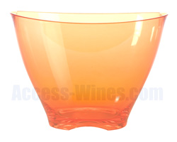 Seaux � Champagne transparents teint�s ORANGE