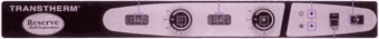TRANSTHERM - r�gulation thermique : bandeau de contr�le et de r�glage des temp�ratures