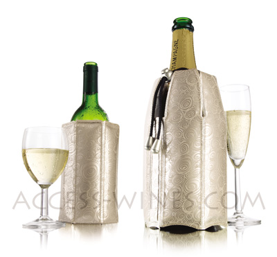 VACUVIN - Coffret cadeau Rapid-Ice Vin-Champagne, d�cor platinium