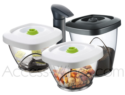 VACUVIN - bo�tes de conservation des aliments sous vide