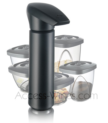 Pompe vide d'air VACUVIN Grand format pour bo�tes aliments
