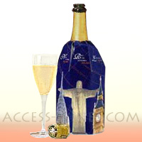 VACUVIN - manchons rapid-ice bouteilles de Champagne, d�cor Mondial