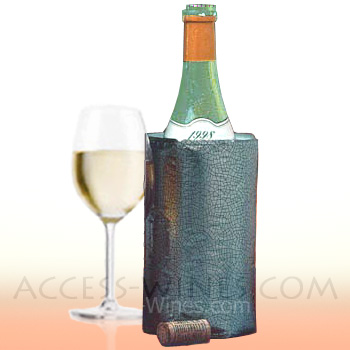 VACUVIN - manchons rapid-ice bouteilles de vin, d�cor argent�